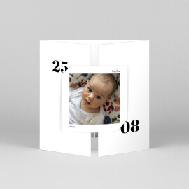 Faire-part de naissance Intemporel (fenêtre) blanc