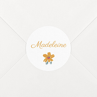 Stickers pour enveloppes naissance rose bloom rose Stickers pour enveloppes naissance rose bloom rose