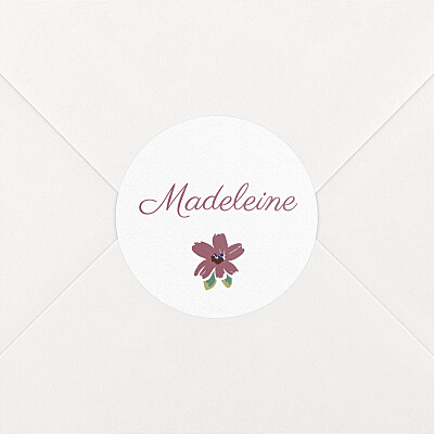 Stickers pour enveloppes naissance jaune bloom bleu Stickers pour enveloppes naissance jaune bloom bleu