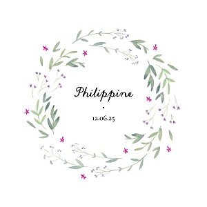 Faire-part de naissance rose danse de printemps (4 pages) rose Faire-part de naissance rose danse de printemps (4 pages) rose