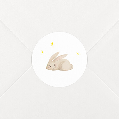 Stickers pour enveloppes naissance le collectif douce nuit blanc Stickers pour enveloppes naissance le collectif douce nuit blanc