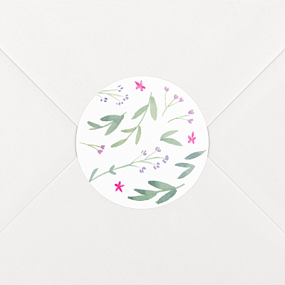 Stickers pour enveloppes naissance rose danse de printemps rose Stickers pour enveloppes naissance rose danse de printemps rose