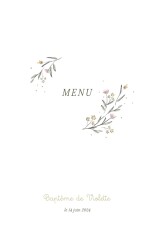 Menu de baptême Lovely baby bleu Menu de baptême Lovely baby bleu