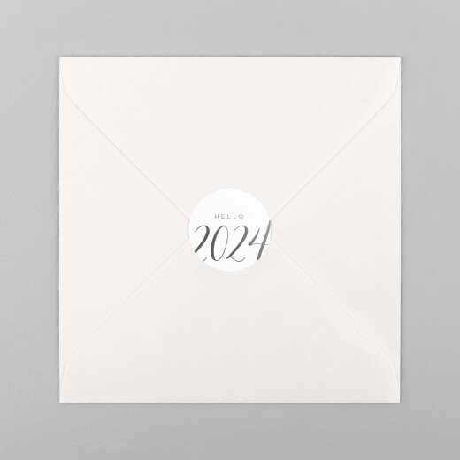 Stickers pour enveloppes vœux Little big year hello - Vue 2