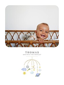 Affichette bleu petit mobile hiver Affichette bleu petit mobile hiver