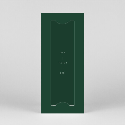 Carte de voeux Elegant sapin (marque-page) vert - Vue 3