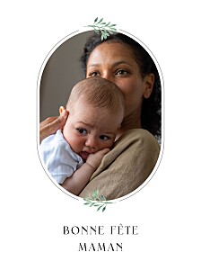 Affichette célébration graphique végétal blanc Affichette célébration graphique végétal blanc