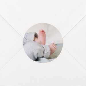 Stickers pour enveloppes baptême Photo blanc Stickers pour enveloppes baptême Photo blanc