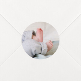 Stickers pour enveloppes baptême Photo blanc