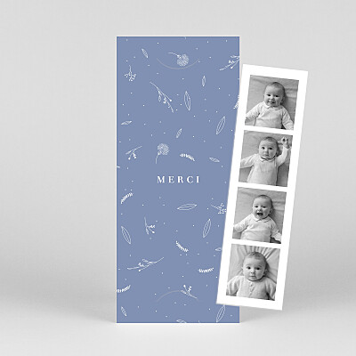  Carte cadeau  - Email - Merci (motifs bleus