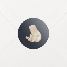 Stickers pour enveloppes naissance Histoire du jardin Bleu