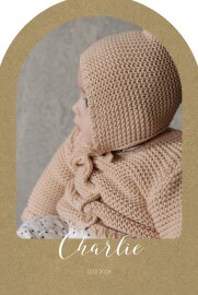 Faire-part de naissance Tendre innocence (arche) kraft Faire-part de naissance Tendre innocence (arche) kraft