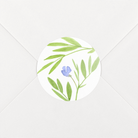 Stickers pour enveloppes naissance Bucolique Bleu