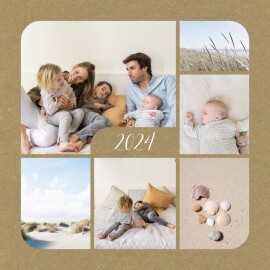 Carte de voeux Tendre innocence (photos) kraft