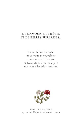 Carte de voeux Floraison (4 pages) Canard - Page 3