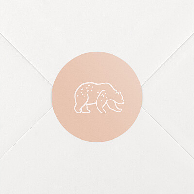 Stickers pour enveloppes naissance fille promenade rose Stickers pour enveloppes naissance fille promenade rose