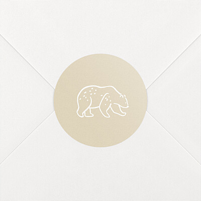 Stickers pour enveloppes naissance beige promenade beige Stickers pour enveloppes naissance beige promenade beige