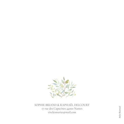 Faire-part de mariage Bouquet champêtre (4 pages) vert - Page 4 Faire-part de mariage Bouquet champêtre (4 pages) vert - Page 4