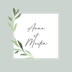 Faire-part de mariage bleu luberon (4 pages) bleu Faire-part de mariage bleu luberon (4 pages) bleu