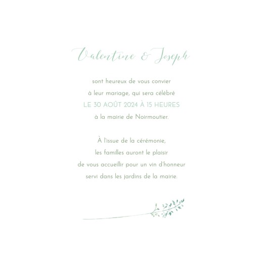 Faire-part de mariage Les hautes herbes (médaillon) vert - Page 3 Faire-part de mariage Les hautes herbes (médaillon) vert - Page 3