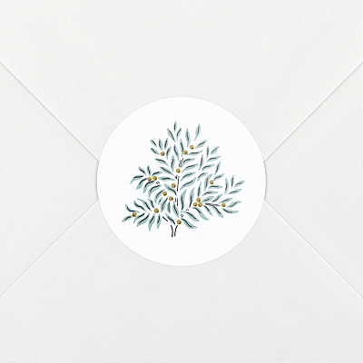 Stickers pour enveloppes naissance fille forêt enchantée Stickers pour enveloppes naissance fille forêt enchantée