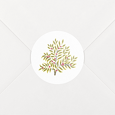 Stickers pour enveloppes naissance jaune forêt enchantée jaune Stickers pour enveloppes naissance jaune forêt enchantée jaune