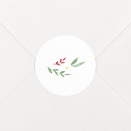 Stickers pour enveloppes vœux Douce nuit blanc