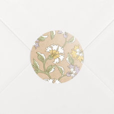 Stickers pour enveloppes naissance Floraison lilas