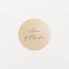 Stickers pour enveloppes mariage Luberon beige