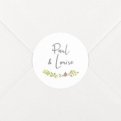 Stickers pour enveloppes mariage Stickers doré - Non personnalisable -  Rosemood