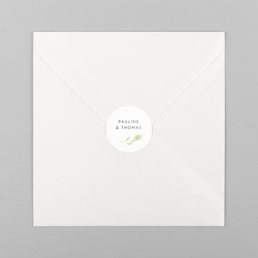 Stickers pour enveloppes mariage L'air du vent - Vue 2