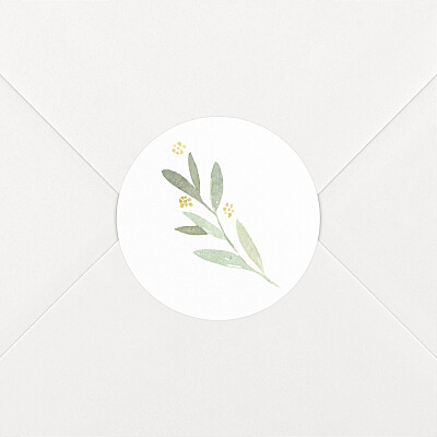 Stickers pour enveloppes mariage champêtre à personnaliser - Rosemood