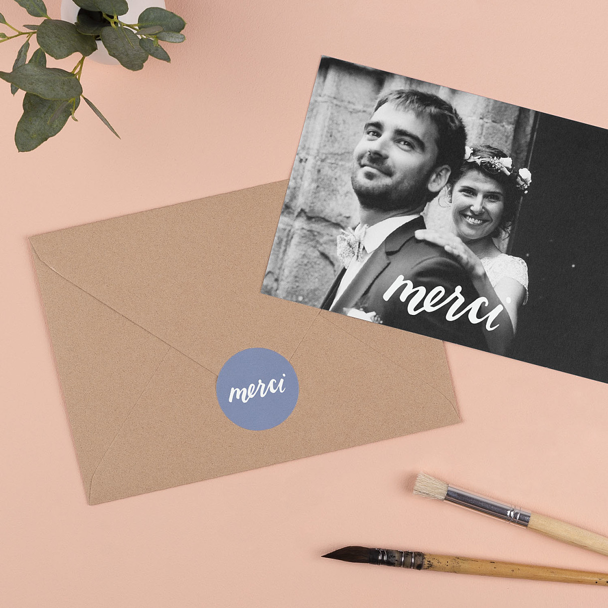 Stickers pour enveloppes mariage merci Stickers pour enveloppes mariage merci