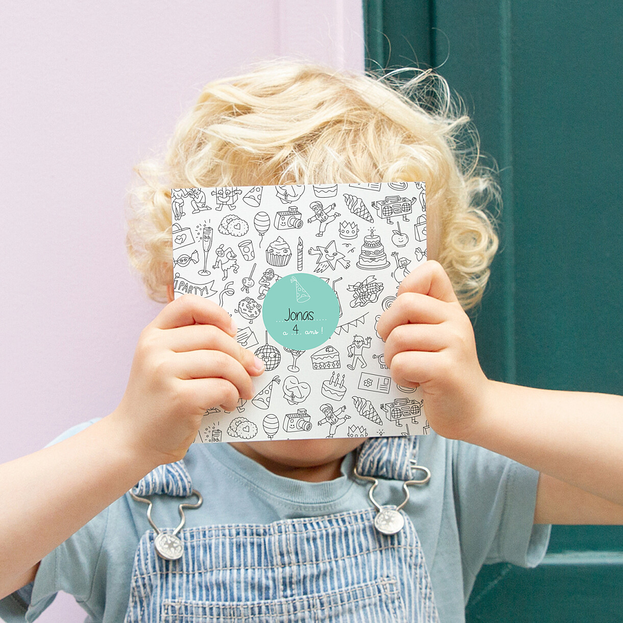 Carte d'anniversaire à colorier ! by omy Carte d'anniversaire à colorier ! by omy