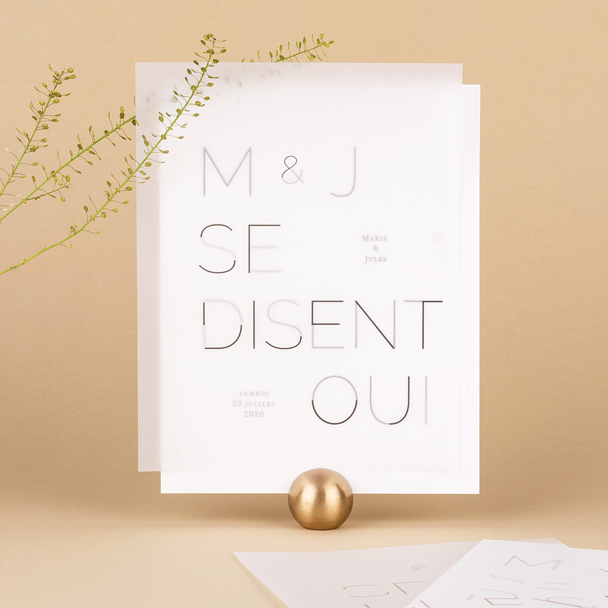 Faire-part de mariage love code Faire-part de mariage love code